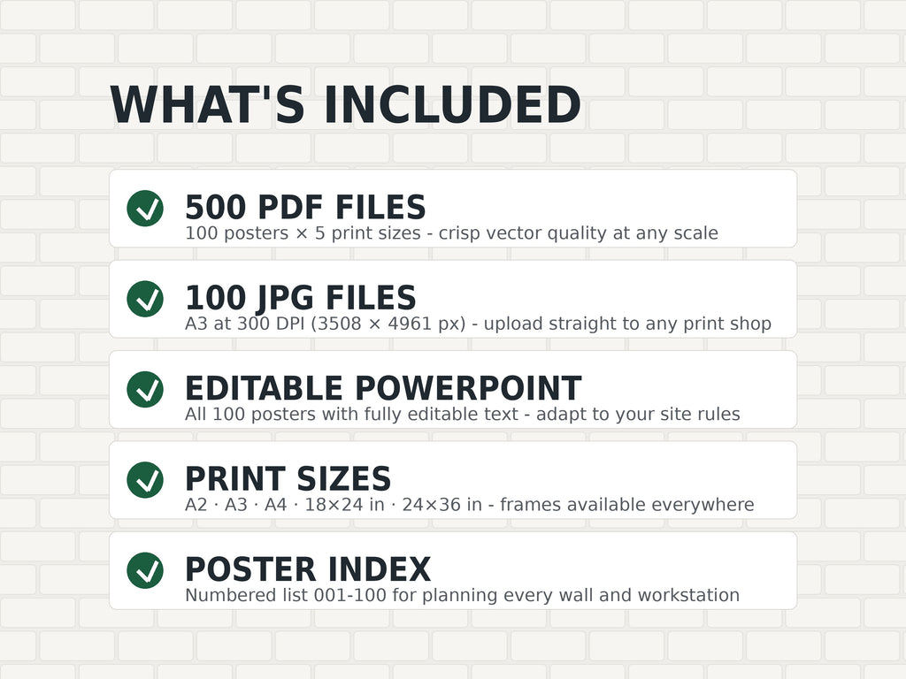 100 Environmental Awareness Posters | ISO 14001 Sustainability Poster Set | Editable Printable