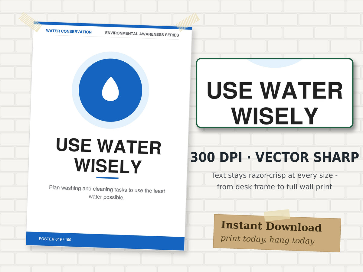 100 Environmental Awareness Posters | ISO 14001 Sustainability Poster Set | Editable Printable