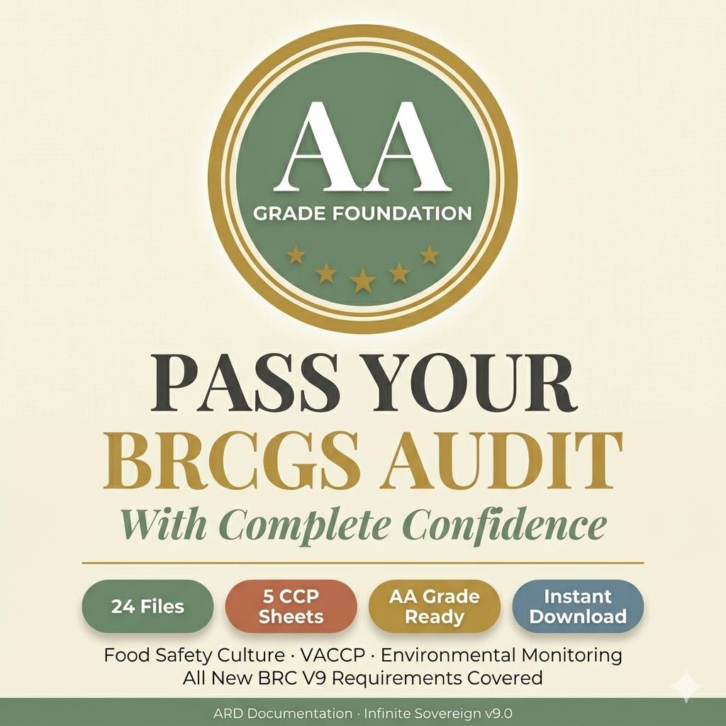 Editable BRCGS Food Quality and Safety V9 Full Pack System Documents