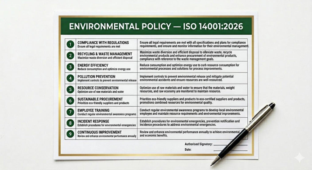 ISO 14001:2026 Environmental Management System Full Pack Documents