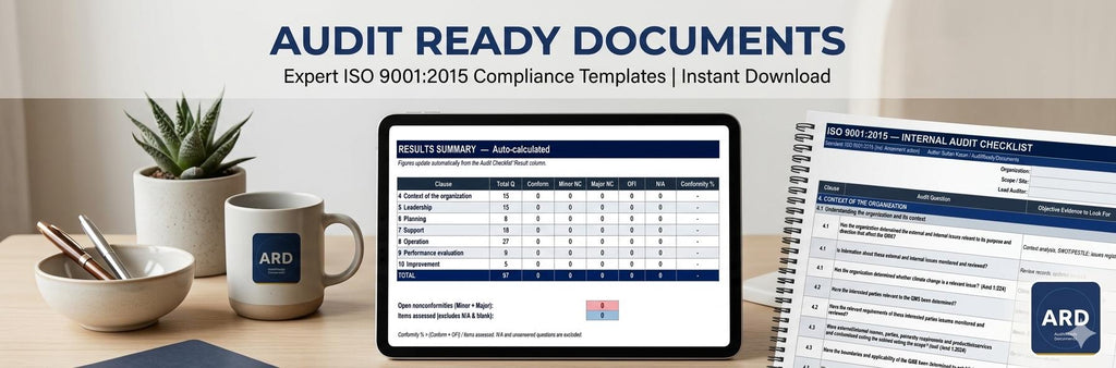 ISO 9001 2015 Internal Audit Checklist Full Pack System Documents