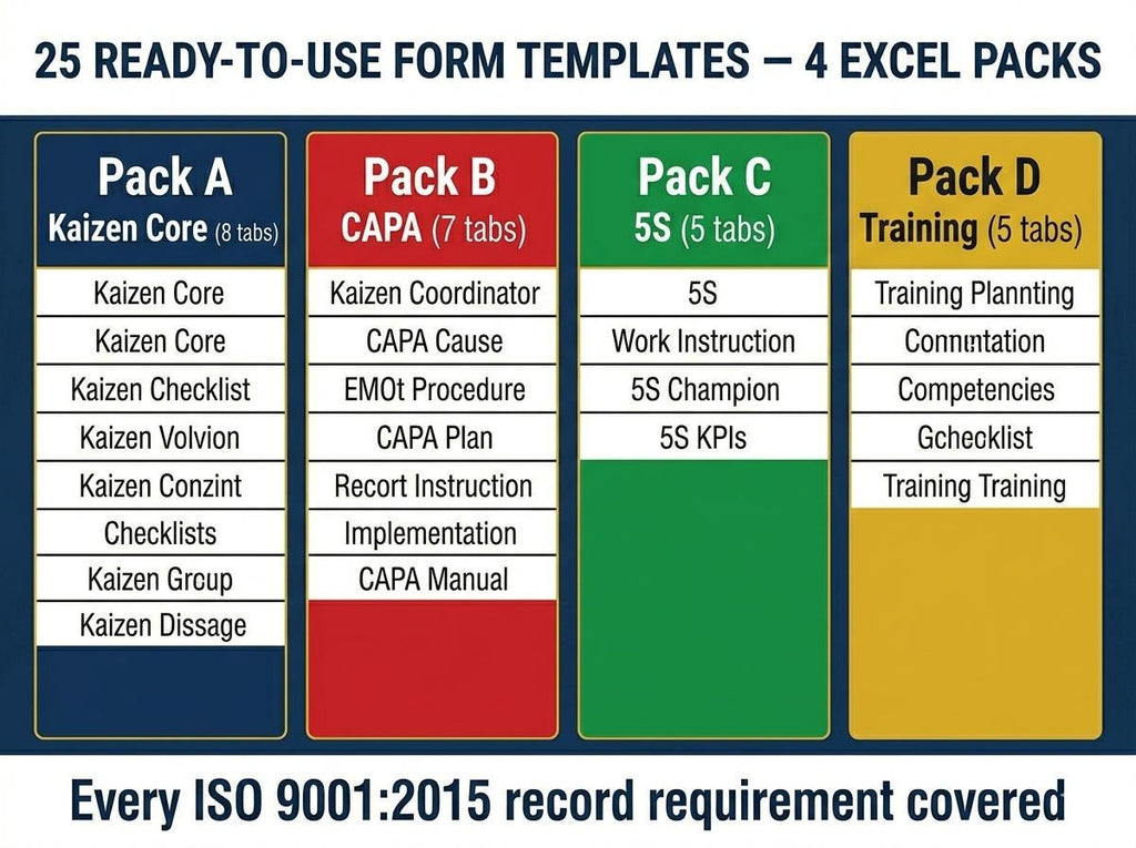 KAIZEN Full Pack System Documents
