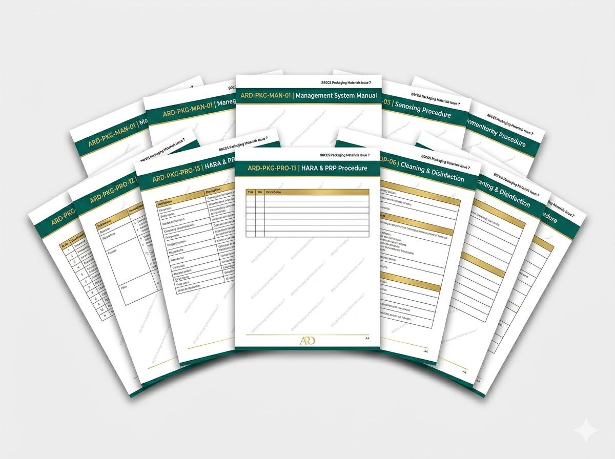 BRCGS Packaging Materials Issue 7 Full Pack System Documents