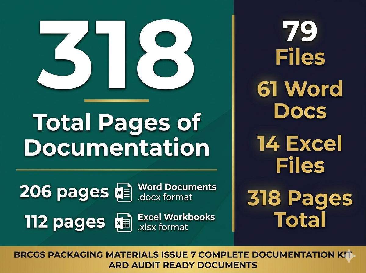 BRCGS Packaging Materials Issue 7 Full Pack System Documents