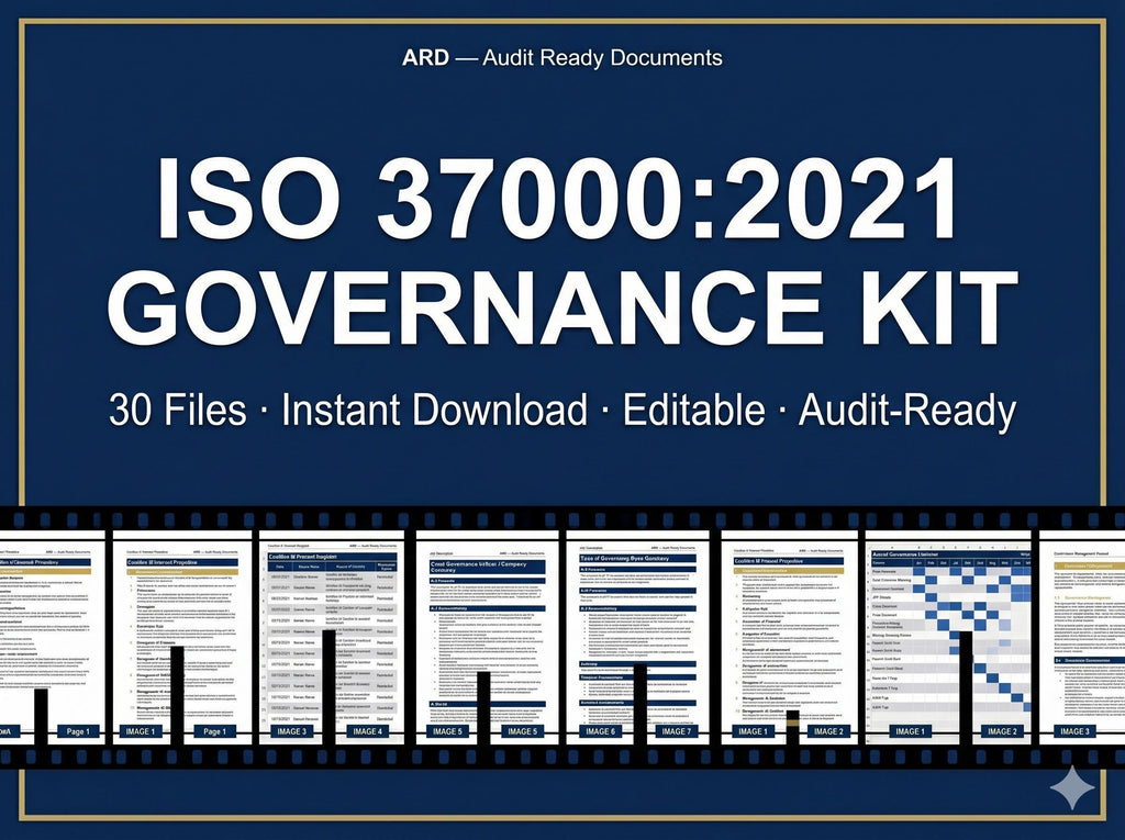 ISO 37000 Governance Full Pack System Documents