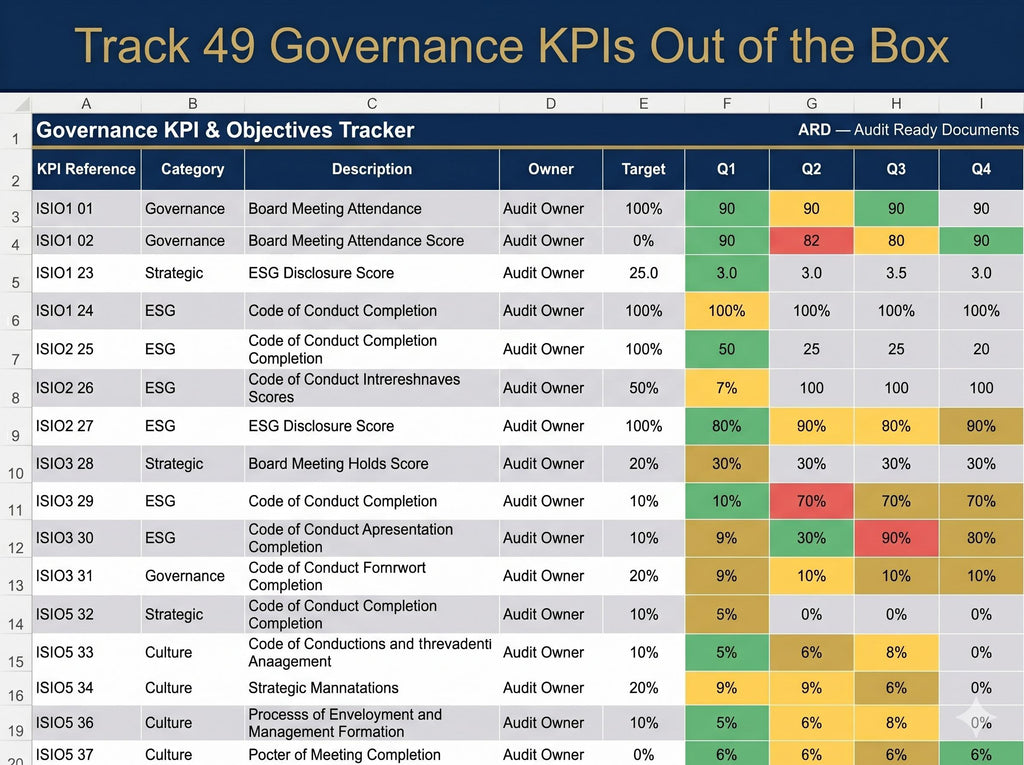 ISO 37000 Governance Full Pack System Documents