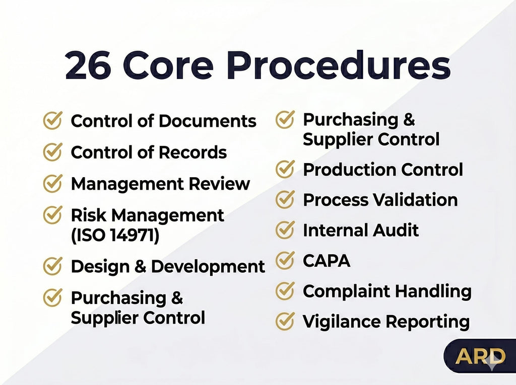 ISO 13485:2016 Medical Device QMS Full Pack System Documents