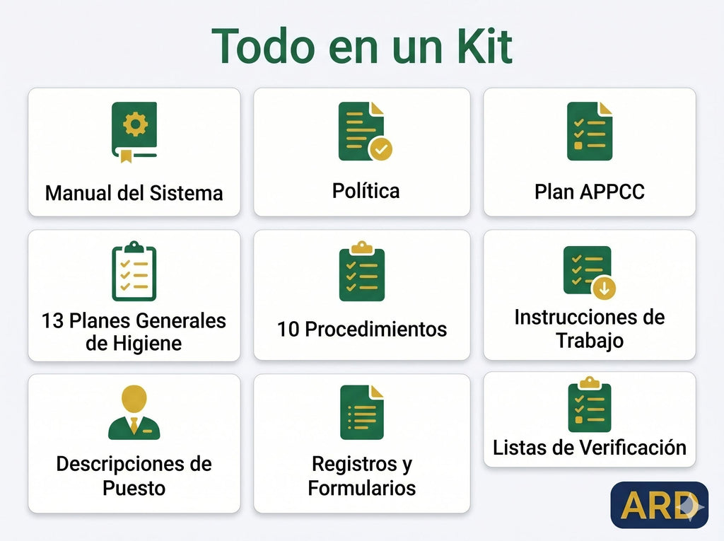 APPCC / HACCP Pack Completo del Sistema