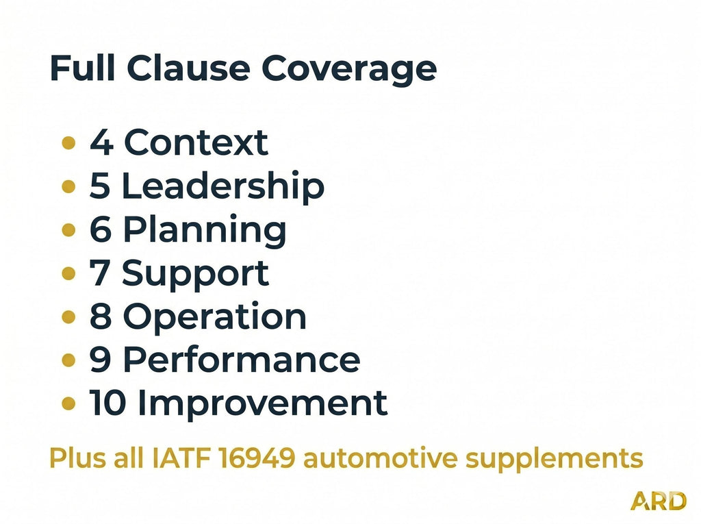 IATF 16949:2016 Automotive QMS System Full Pack Documents