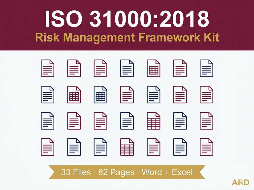 ISO 31000:2018 Risk Management Framework Full Pack System Documents