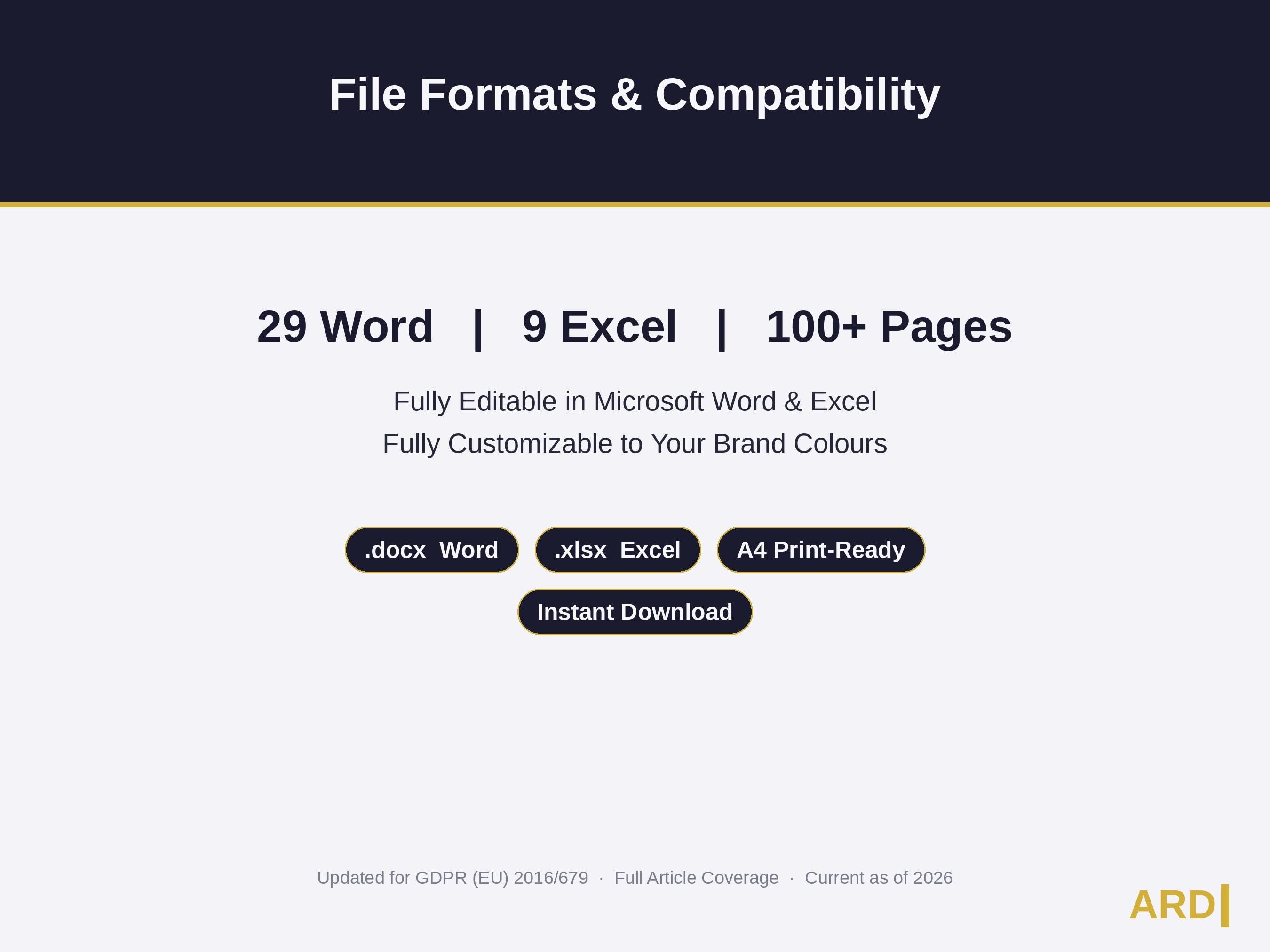 GDPR Compliance System Full Pack Documents