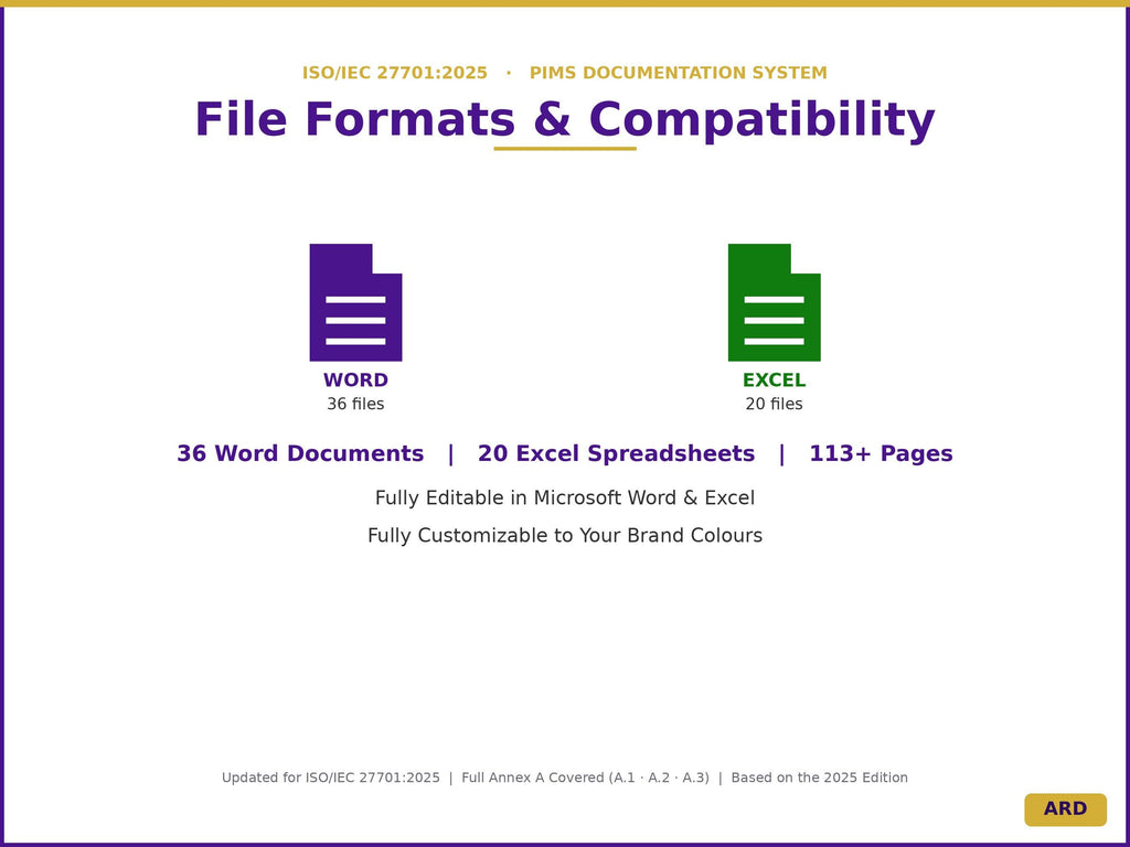 ISO/IEC 27701:2025 Privacy Information Management System Full Pack Documents