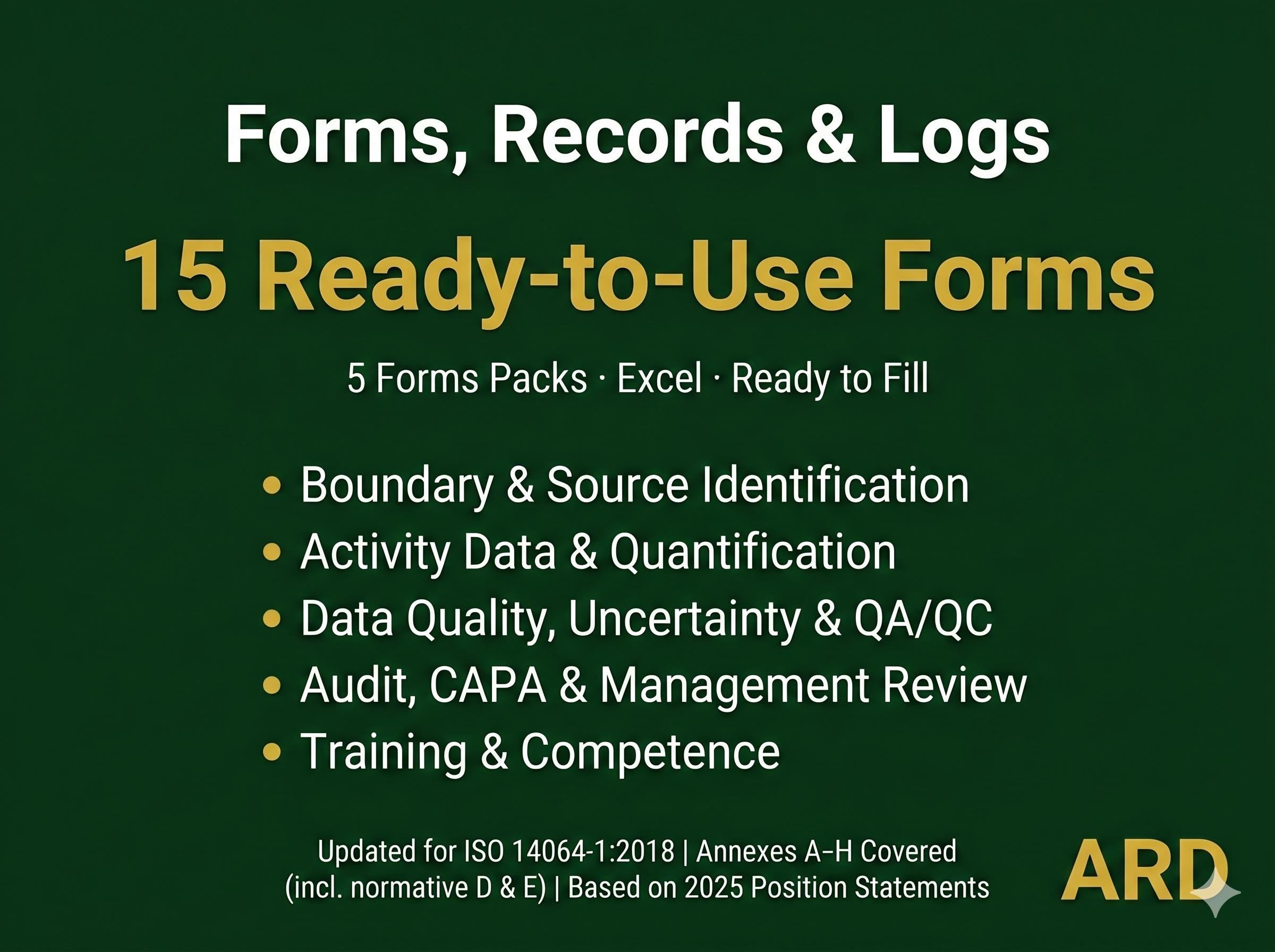 ISO 14064-1 GHG Inventory System Full Pack Documents