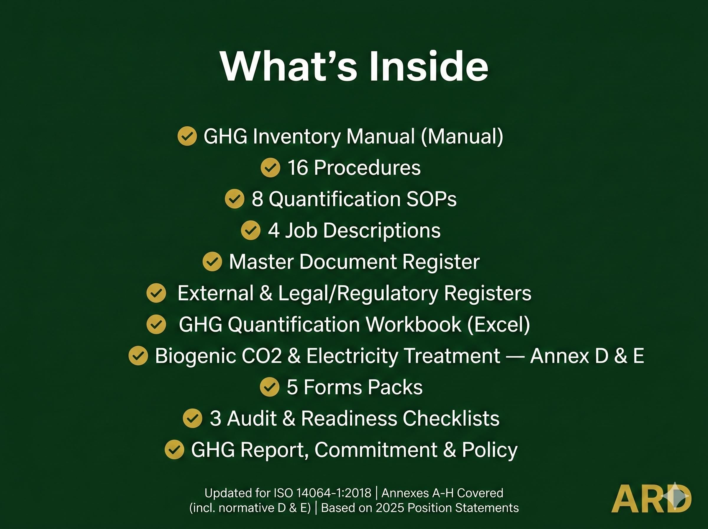 ISO 14064-1 GHG Inventory System Full Pack Documents