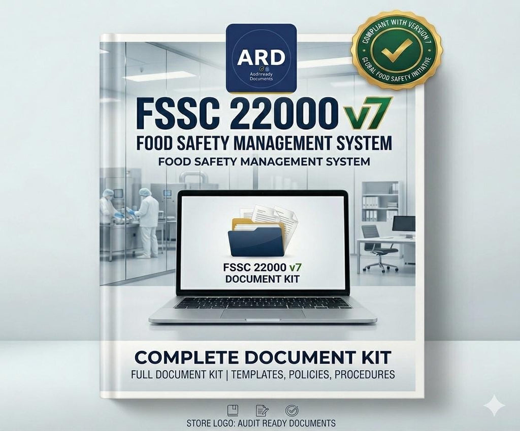 FSSC 22000 Version 7 Food Safety Management System (FSMS) – Complete Document Kit Editable