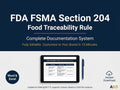 FSMA 204 Food Traceability Plan + | FDA Compliance Documentation ( Systems Full Pack Documents )