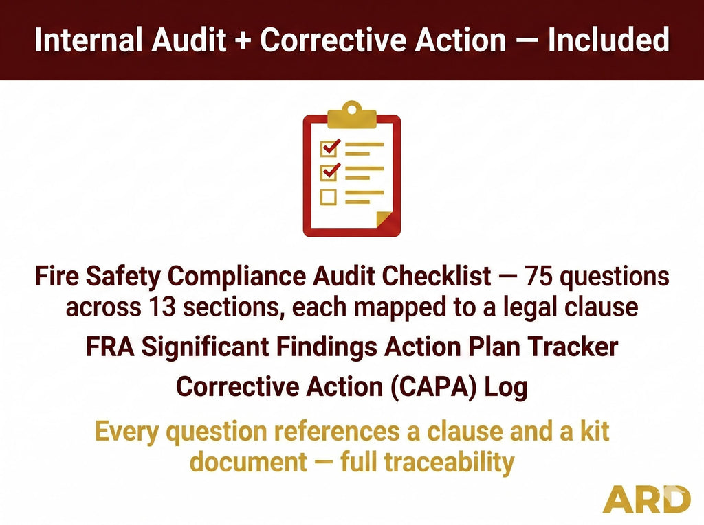 UK Fire Risk Assessment System, Editable Word Excel Documents (RRO 2005, PAS 79-1)