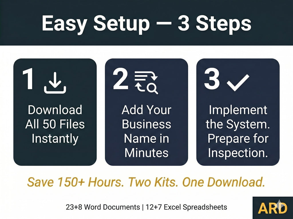 UK Food Safety Bundle | HACCP System + Inspection Prep System Full Pack Documents