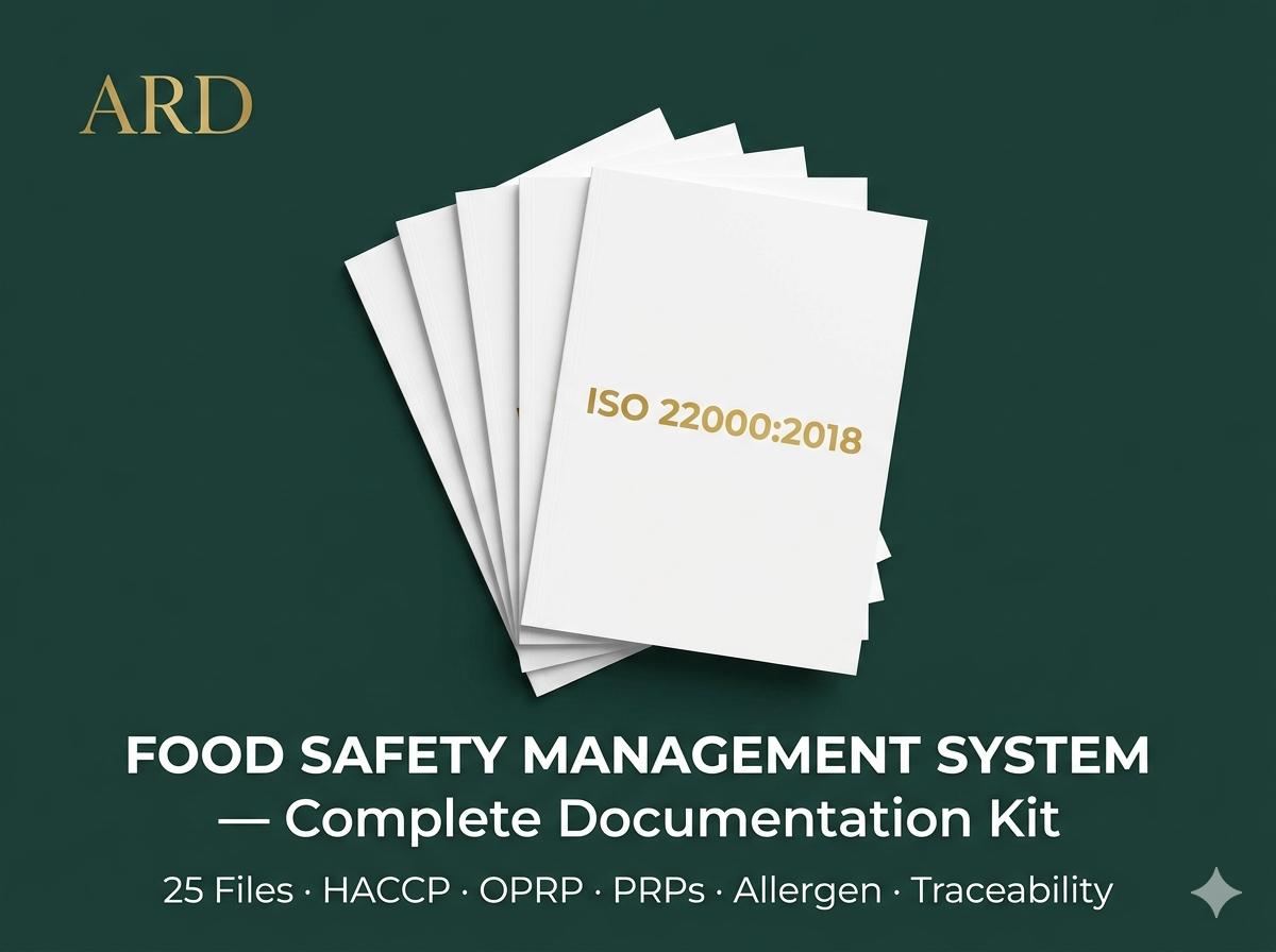 ISO 22000:2018 Food Safety System Full Pack Documents