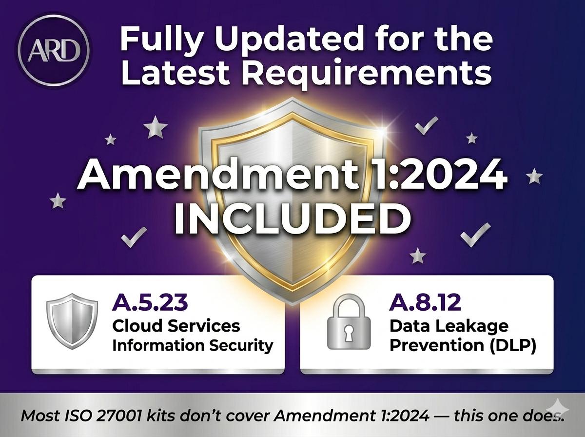 ISO 27001:2022 ISMS Full Pack System Documents + Amendment 1–2024 (Digital Download)