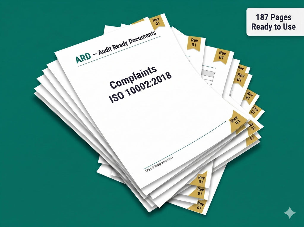 ISO 10002:2018 Complaints Management Full Pack System Documents