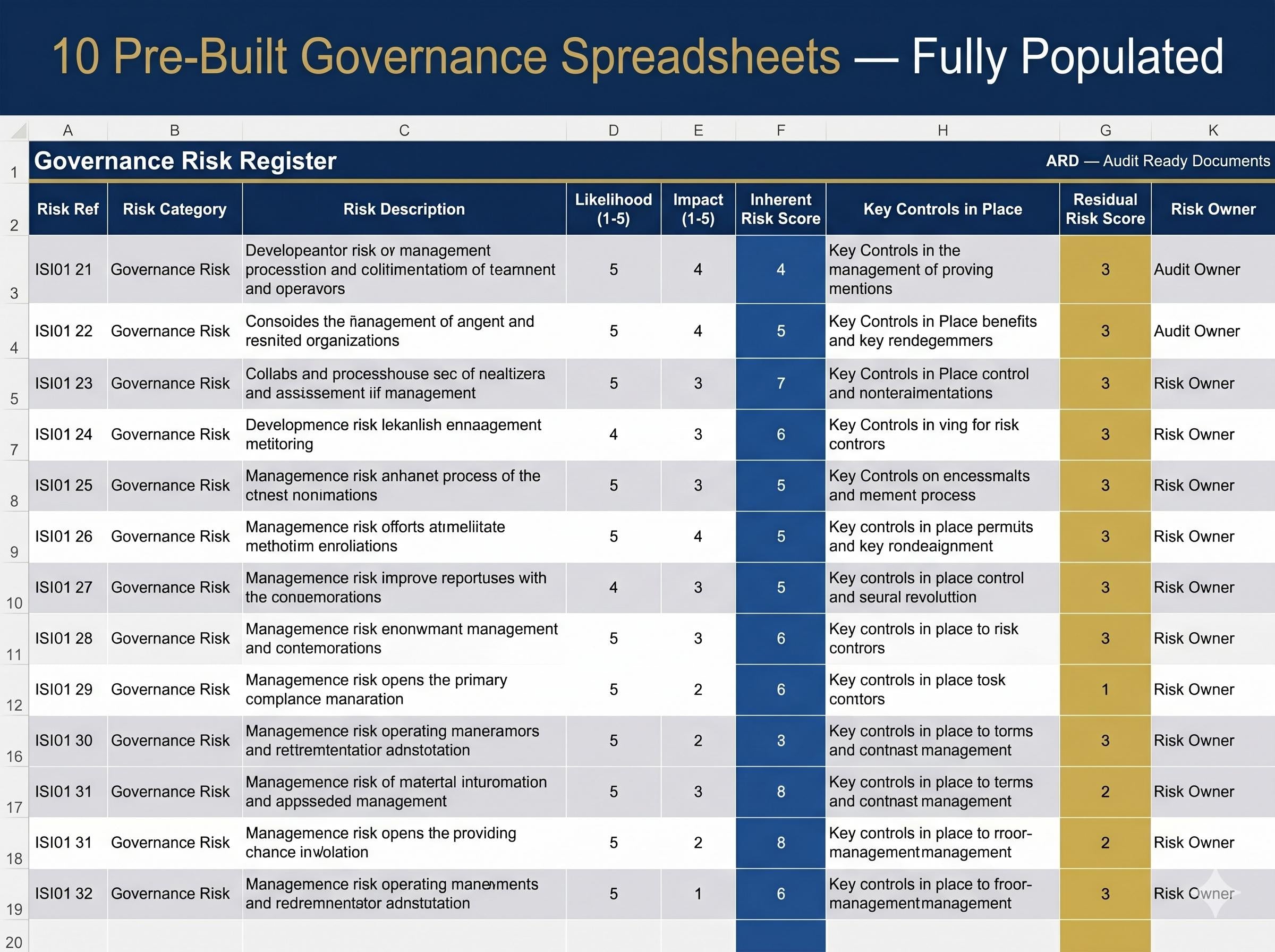 ISO 37000 Governance Full Pack System Documents