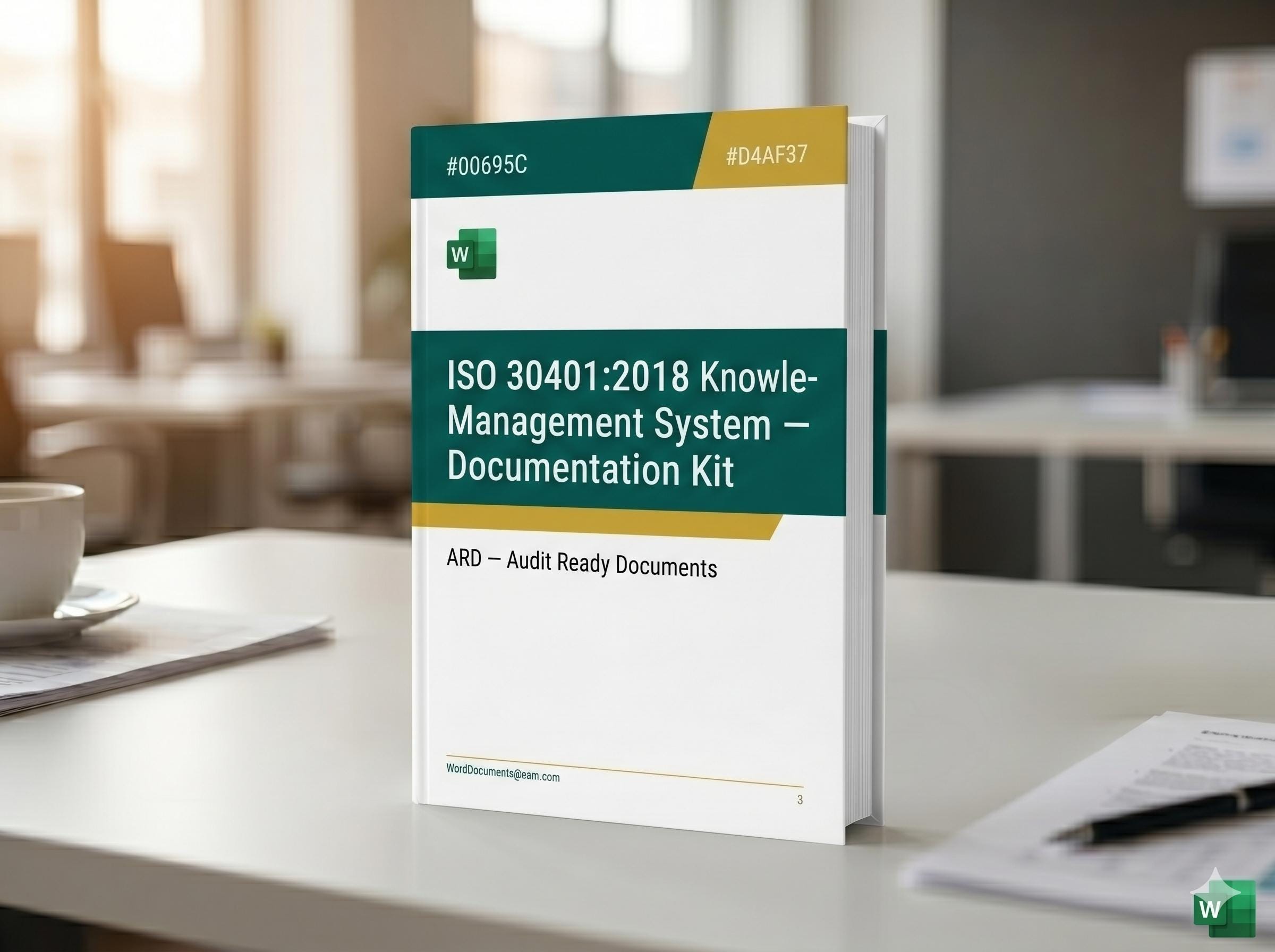 ISO 30401:2018 Knowledge Management Full Pack System Documents