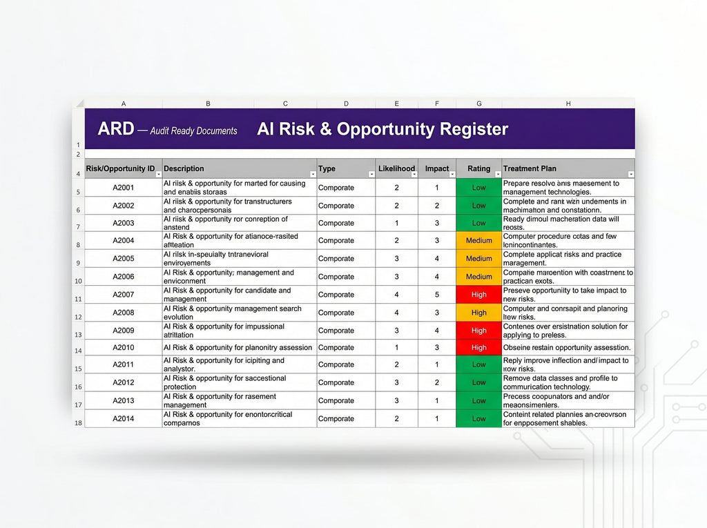 ISO 42001:2023 AI Management Full Pack System Documents