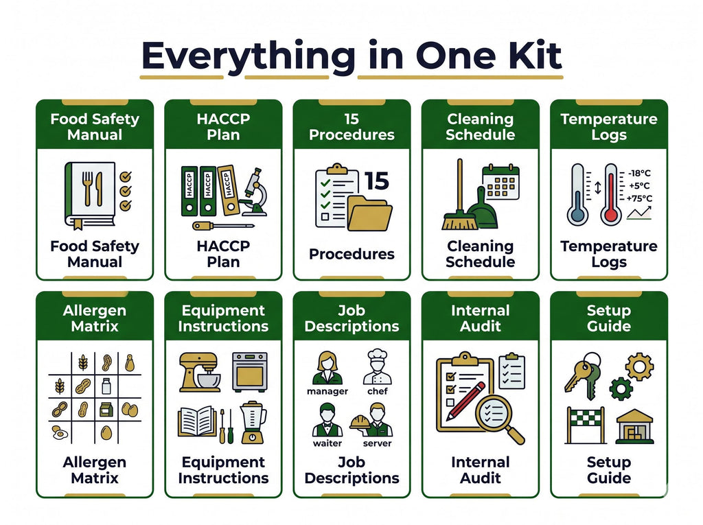 Food Safety Hygiene Full Pack System Documents | with HACCP Plan, Editable Word Excel Templates