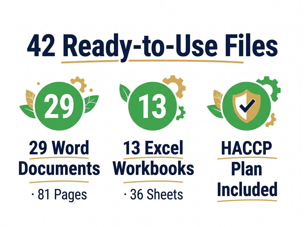 Food Safety Hygiene Full Pack System Documents | with HACCP Plan, Editable Word Excel Templates