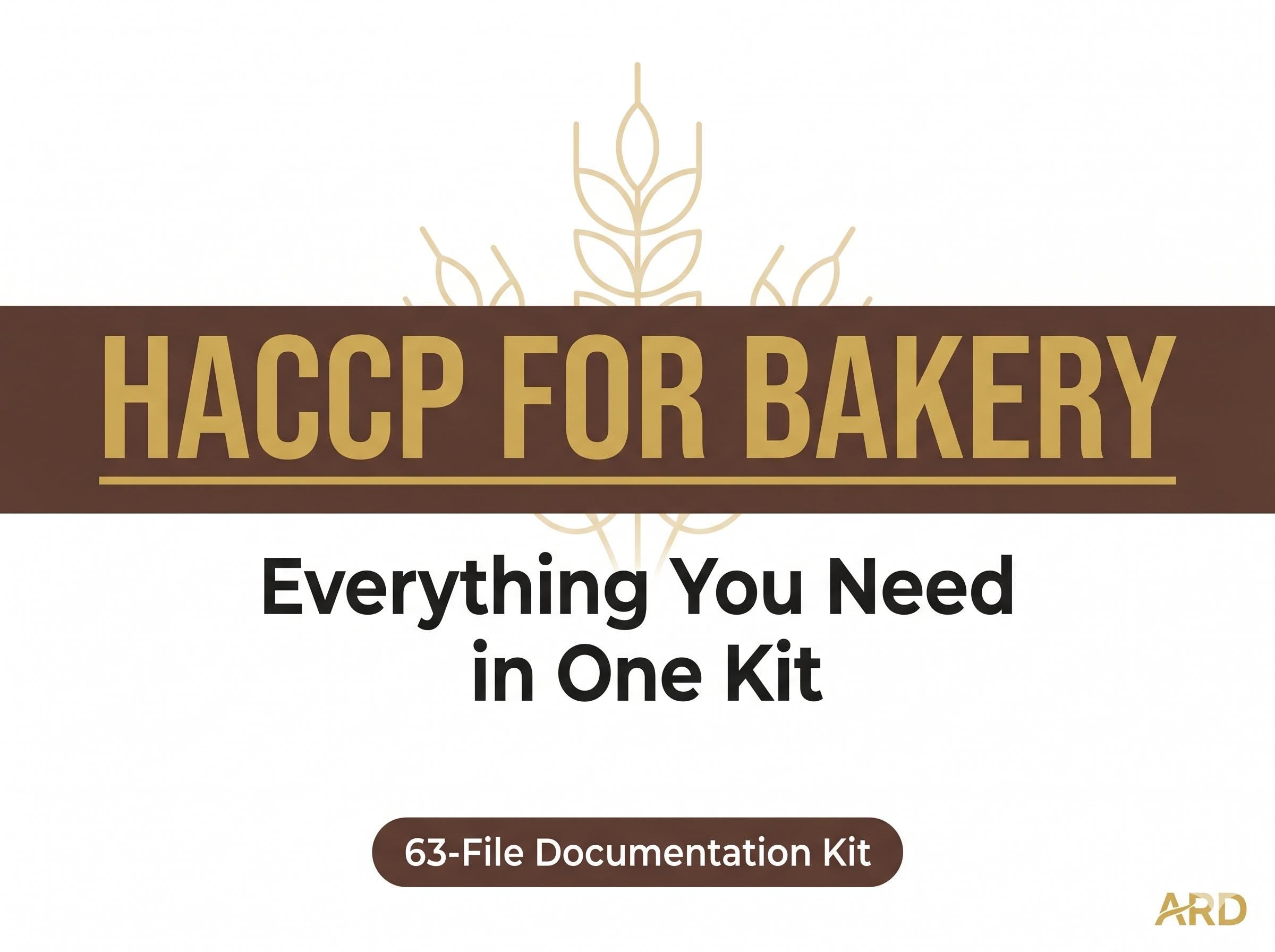 Bakery HACCP Food Safety Full Pack System Documents