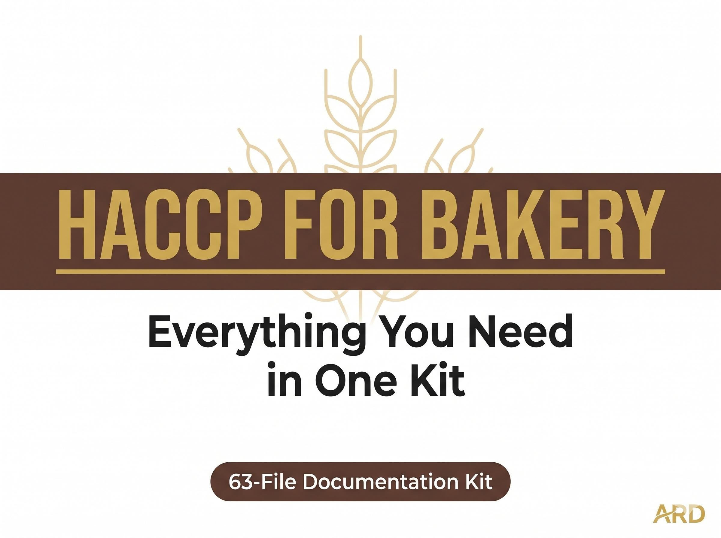 Bakery HACCP Food Safety Full Pack System Documents