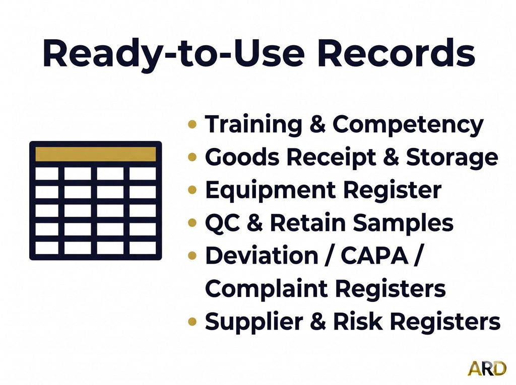 ISO 22716 Cosmetics GMP Full Pack System Documents