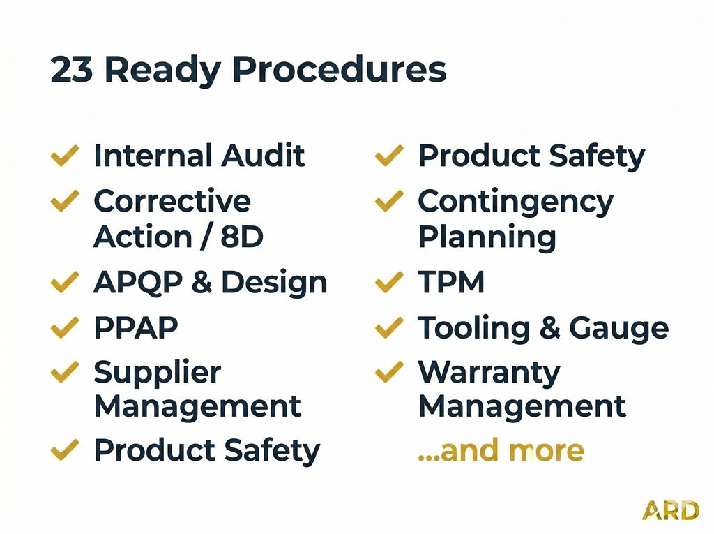 IATF 16949:2016 Automotive QMS System Full Pack Documents