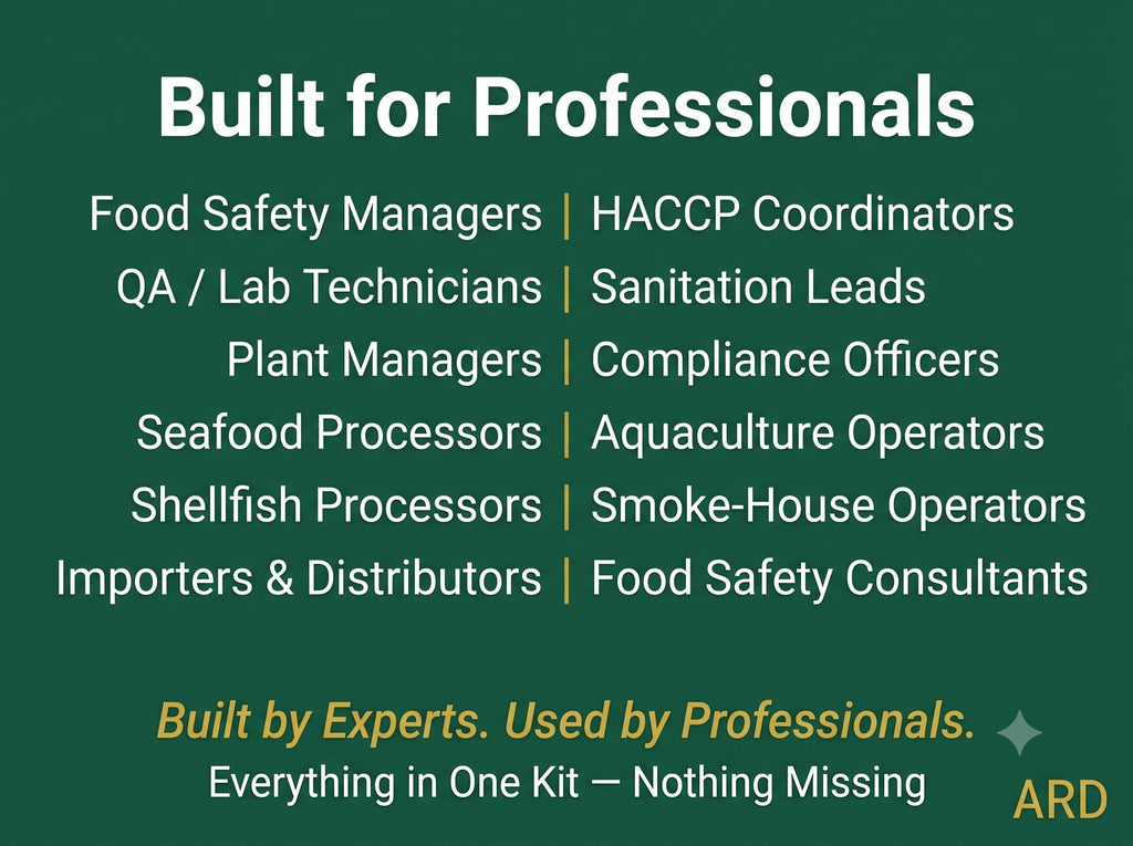 FDA Based HACCP Plan SEAFOOD Processing System Documentation Full Pack Complete Ready To Use