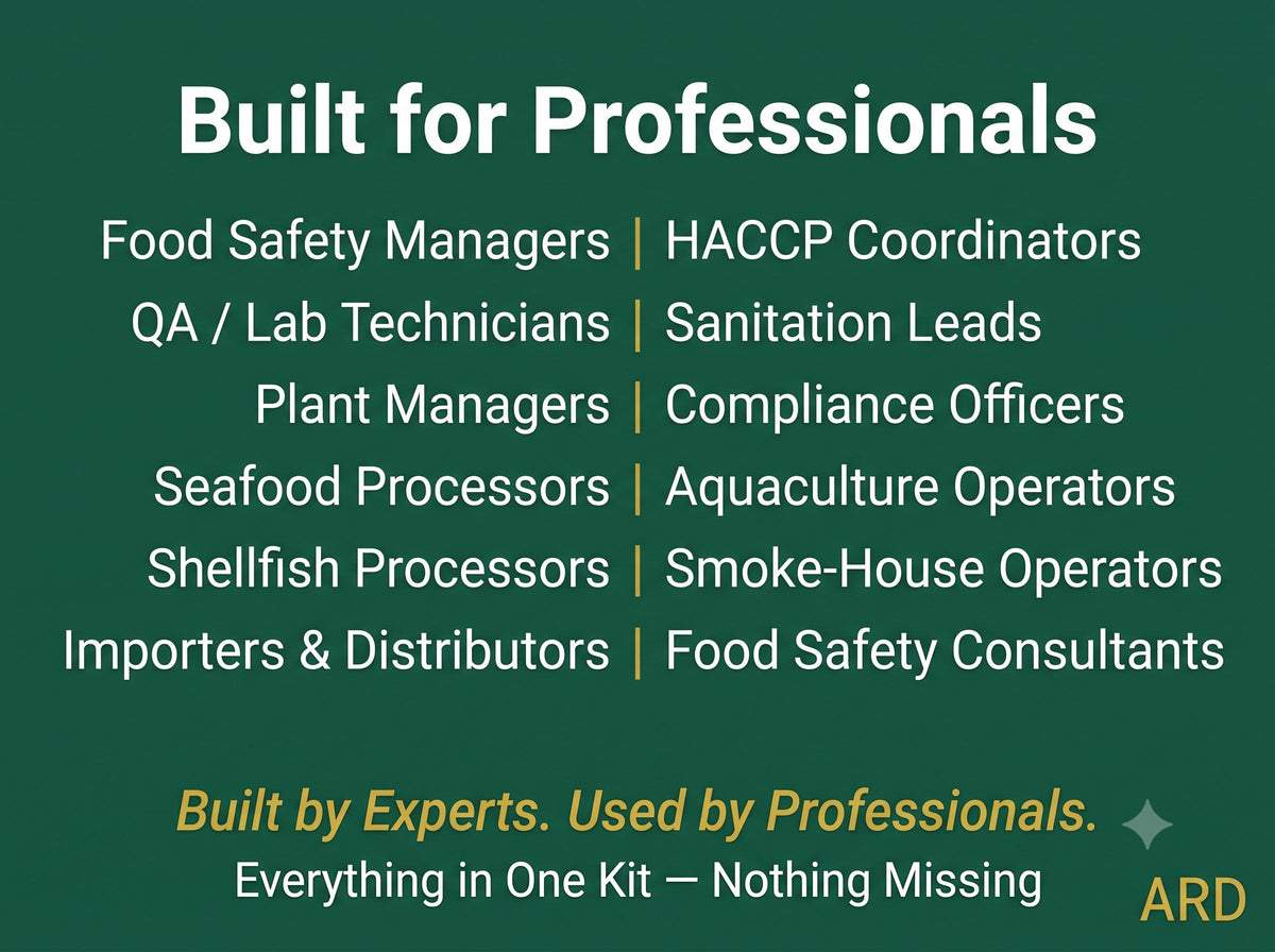 FDA Based HACCP Plan SEAFOOD Processing System Documentation Full Pack Complete Ready To Use