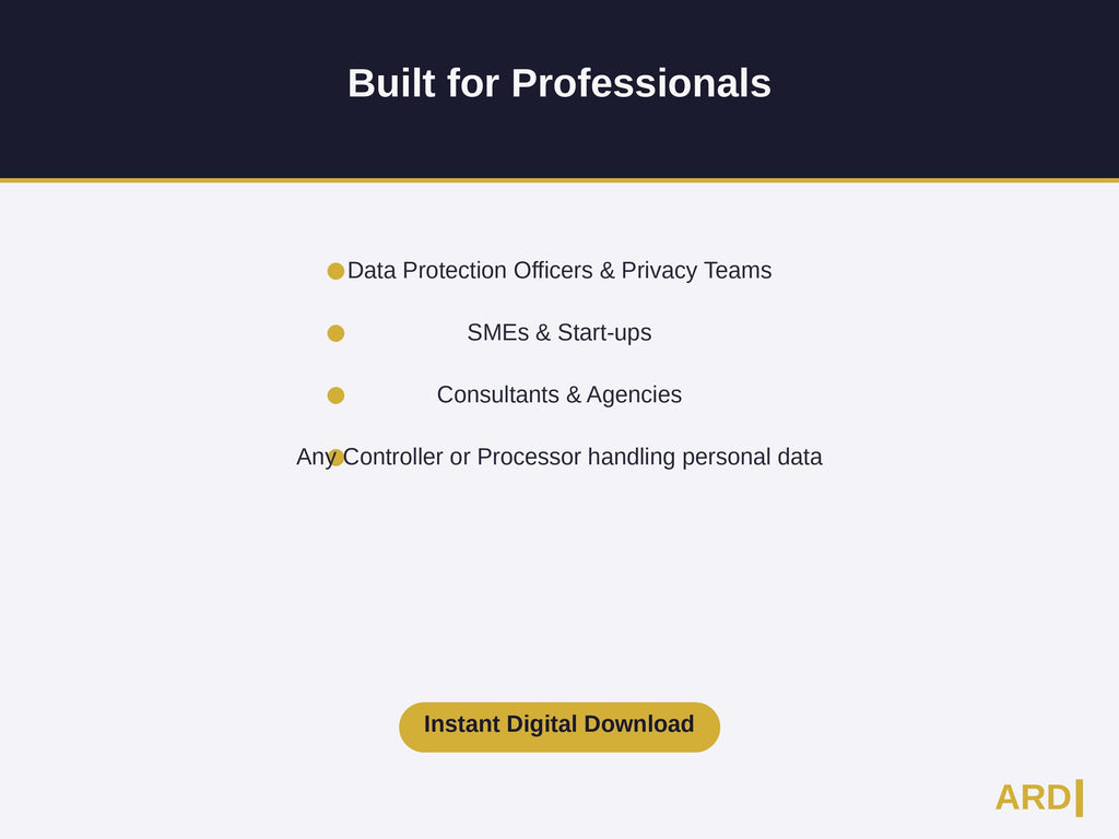 GDPR Compliance System Full Pack Documents