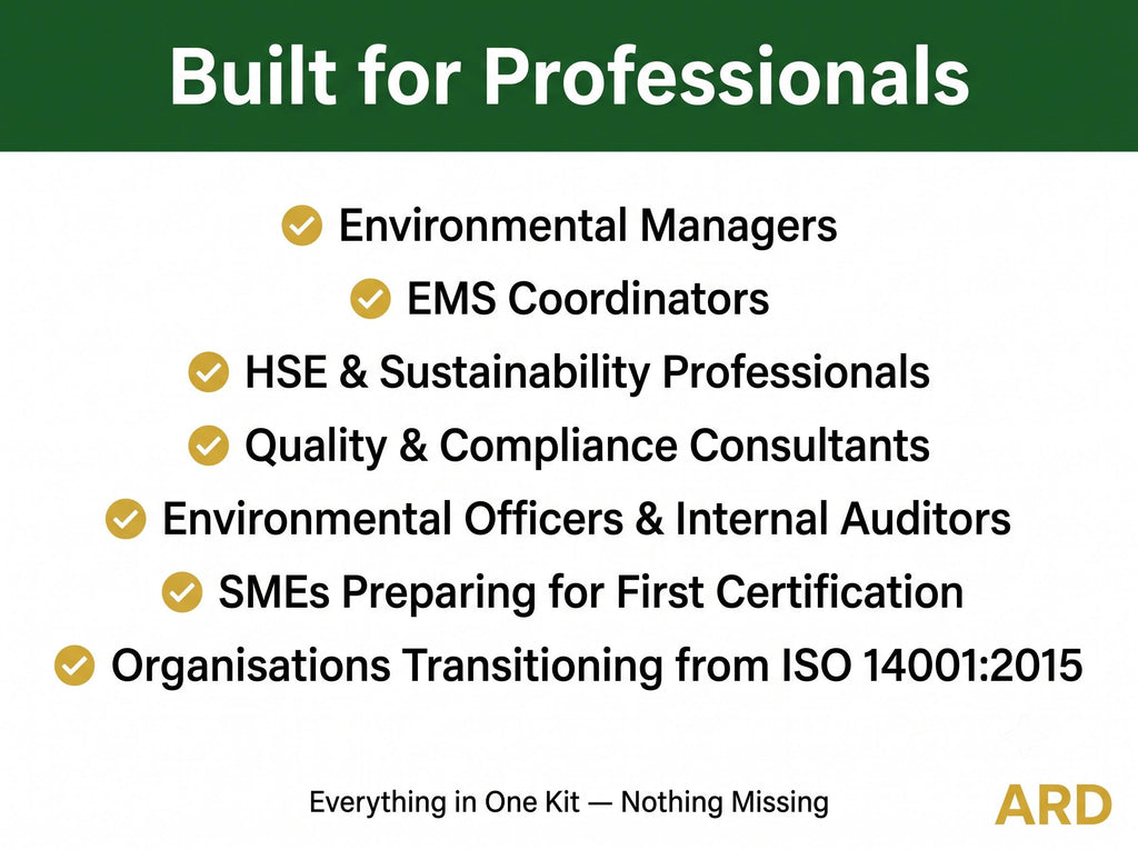 ISO 14001:2026 Environmental Management System Full Pack Documents