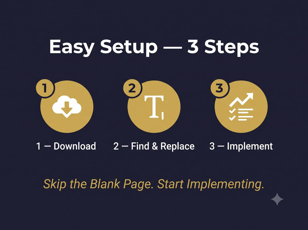 Management Review Complete Documentation System, Editable Word Excel Templates
