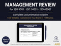 Management Review Complete Documentation System, Editable Word Excel Templates