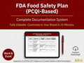 PCQI Food Safety Plan Documentation System Full Pack Documents