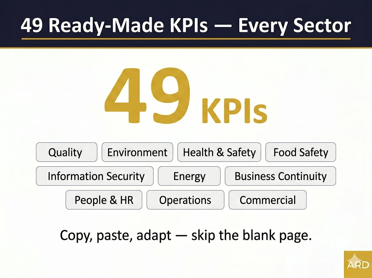 Universal KPI Dashboard System | Automatic RAG Status Executive Report (Digital Download)