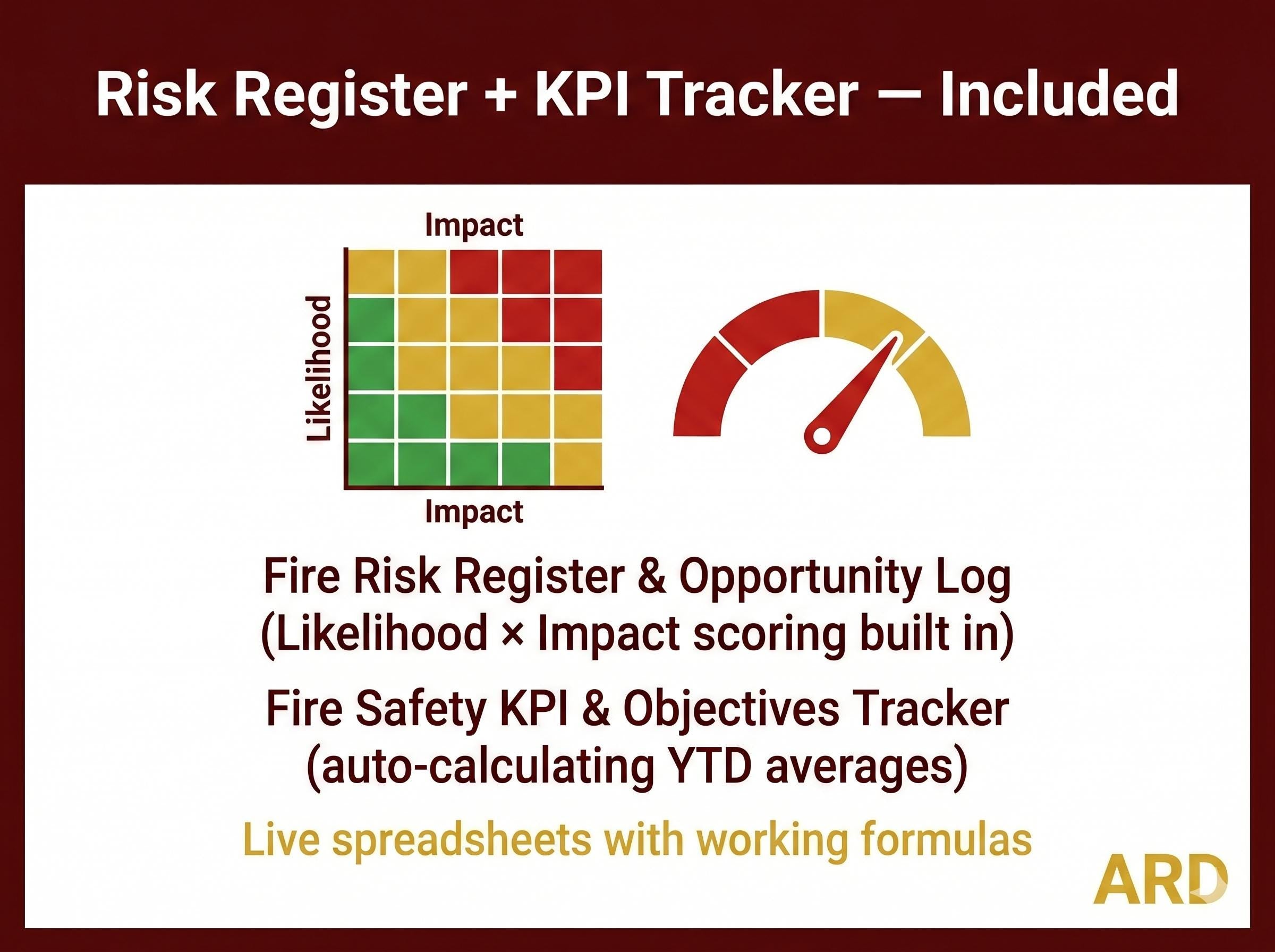 UK Fire Risk Assessment System, Editable Word Excel Documents (RRO 2005, PAS 79-1)