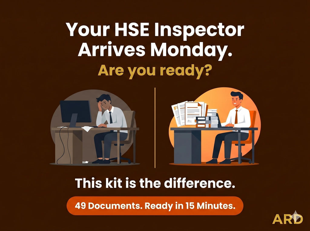 UK Health Safety Compliance Documents Full Pack | ISO 45001, COSHH, riddor (Digital Download)