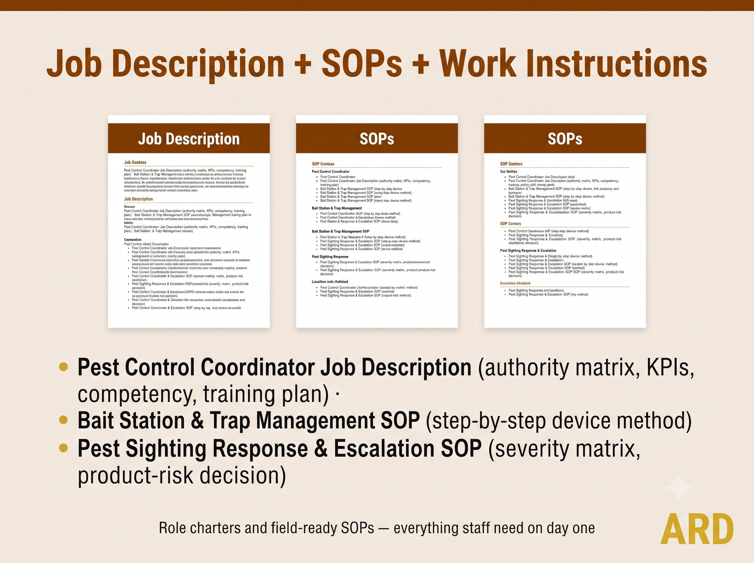 Pest Control System IPM Program Documents Full Pack for Food Manufacturing ISO 22000 BRCGS HACCp