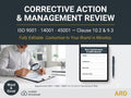 Corrective Action & Management Review Templates | ISO 9001 14001 45001 CAPA Non-Conformance Root Cause 5 Why | Editable Word Excel