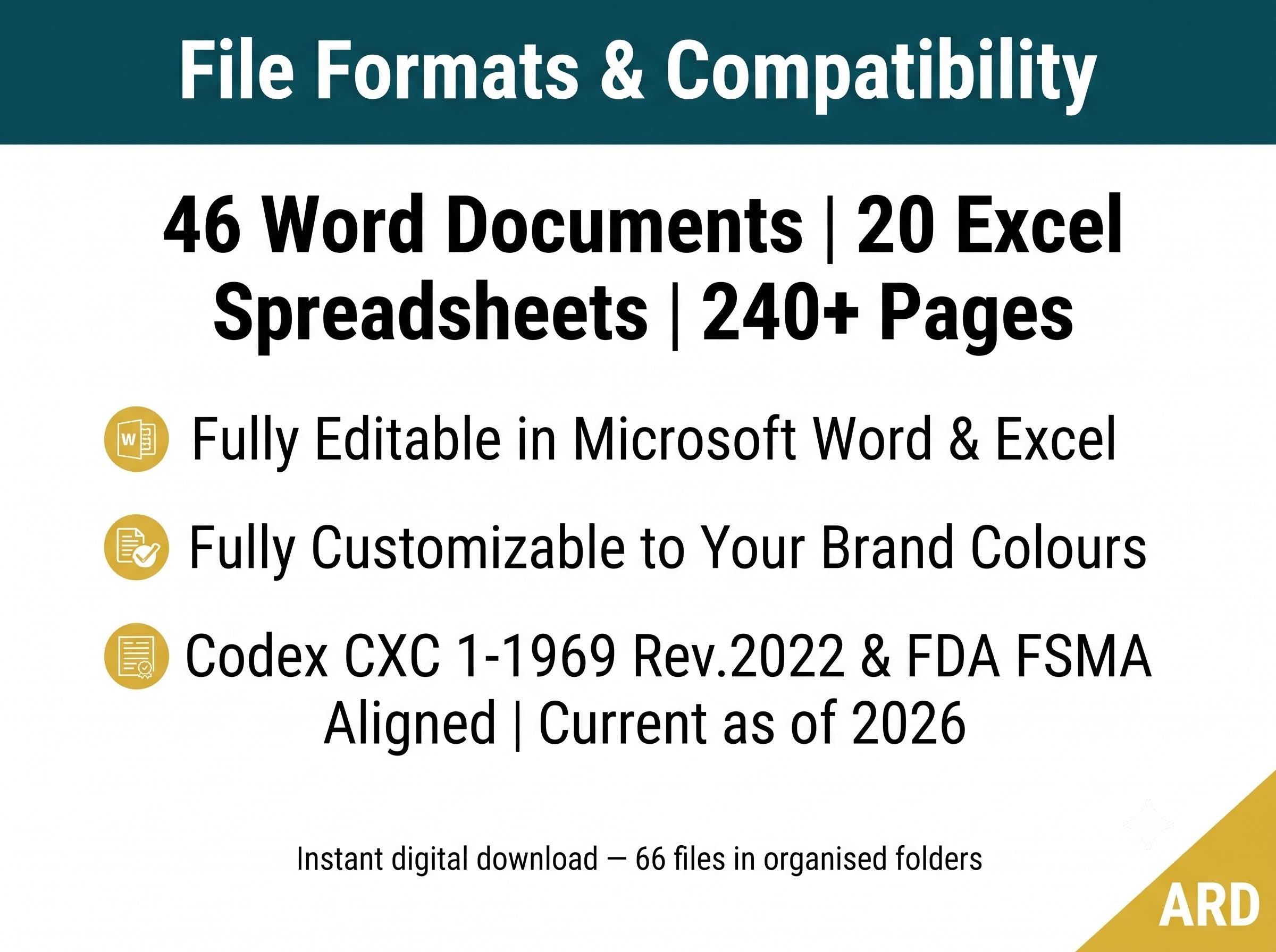 FDA HACCP Cold Storage & Distribution System Full Pack Documents (FSMA Codex | Temperature Log Traceability Audit Checklist Ect Templates )