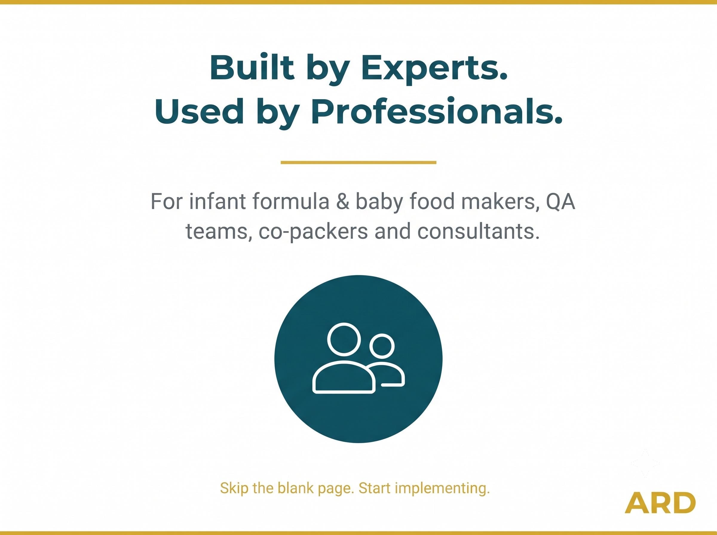 FDA Based Infant Formula Baby Food HACCP System Full Pack