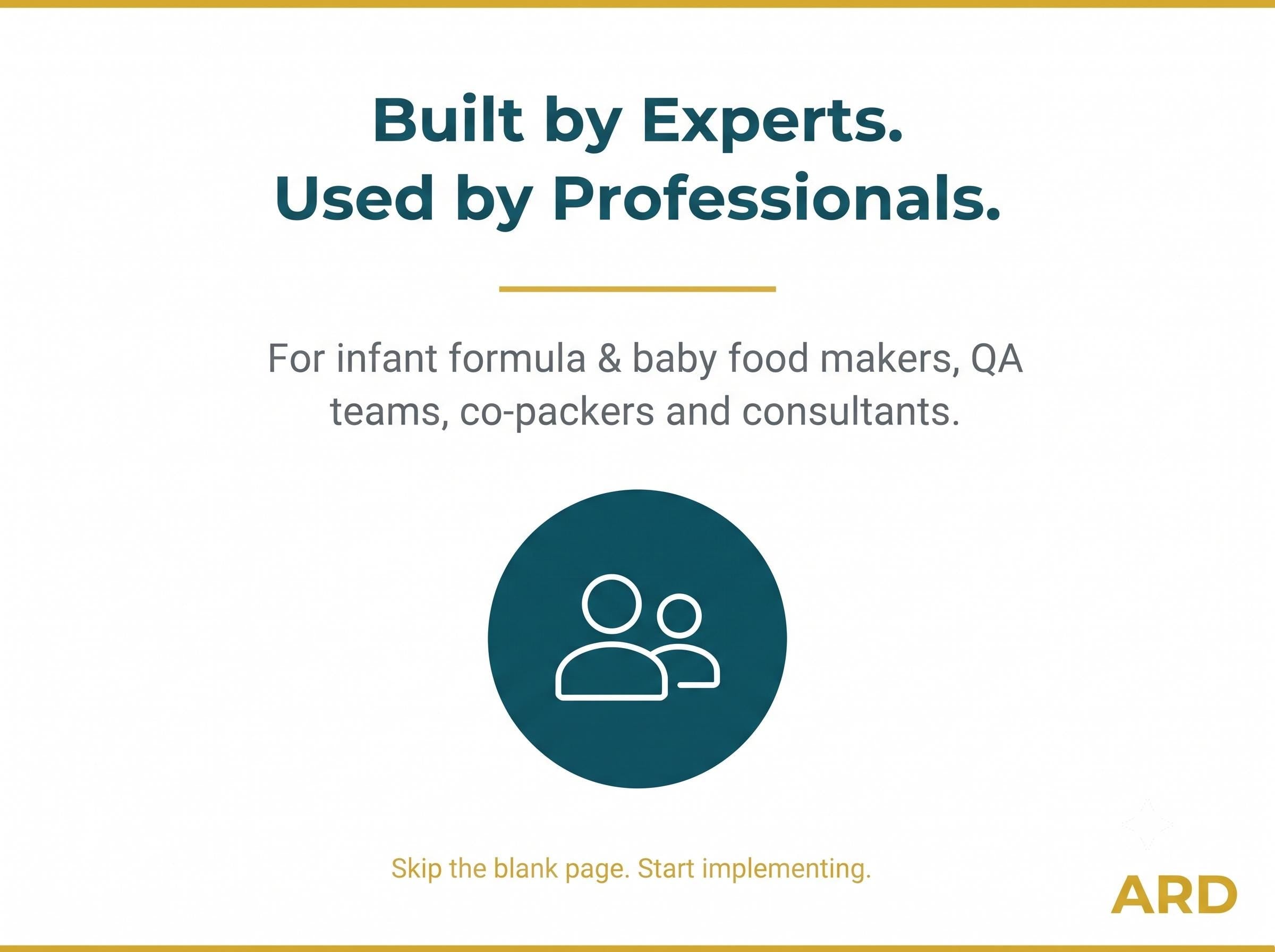 FDA Based Infant Formula Baby Food HACCP System Full Pack