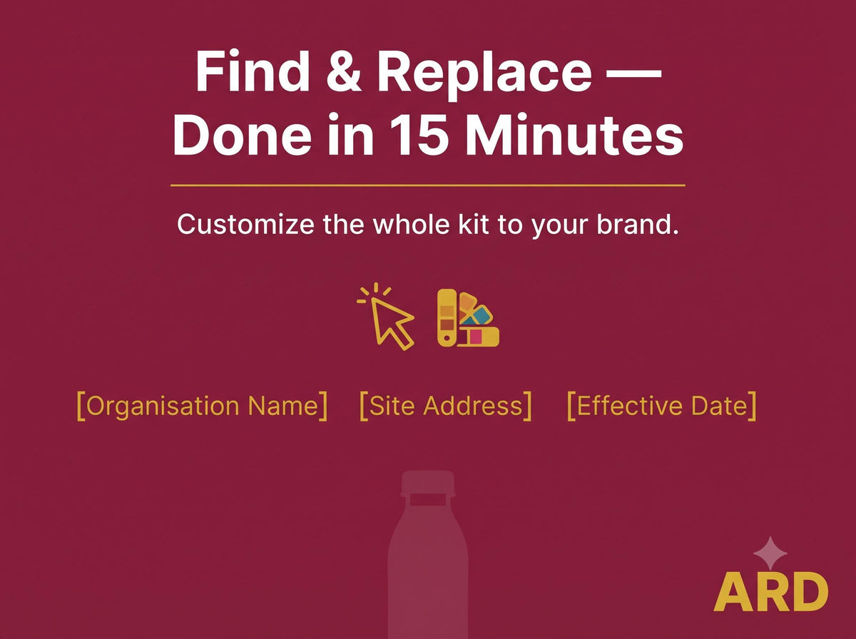 FDA Juice And Cold-Pressed Beverage Food Safety Documentation System Full Pack 21 CFR 120